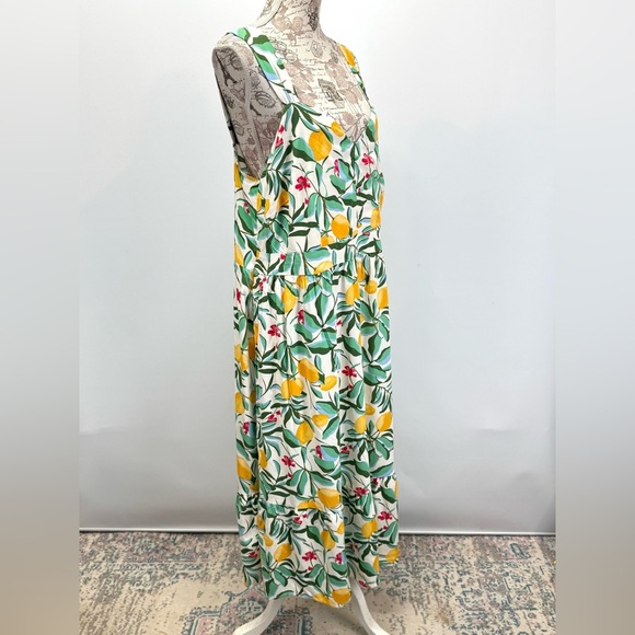 AVA & VIV Lemon Floral Midi Dress size XXL - Picture 7 of 12
